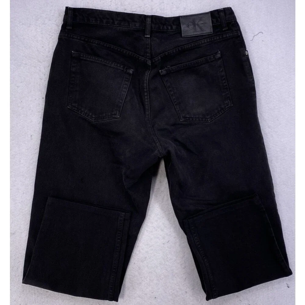 Calvin Klein Jeans Men’s 34x28 Easy Fit Black Denim Straight Leg Made in Mexico